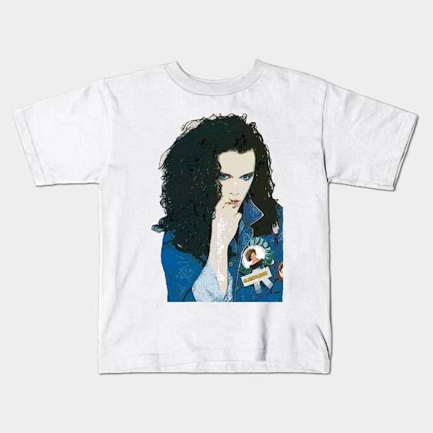 Pete Burns Lucky, Shiny Star Kids T-Shirt by FashionGoesPop